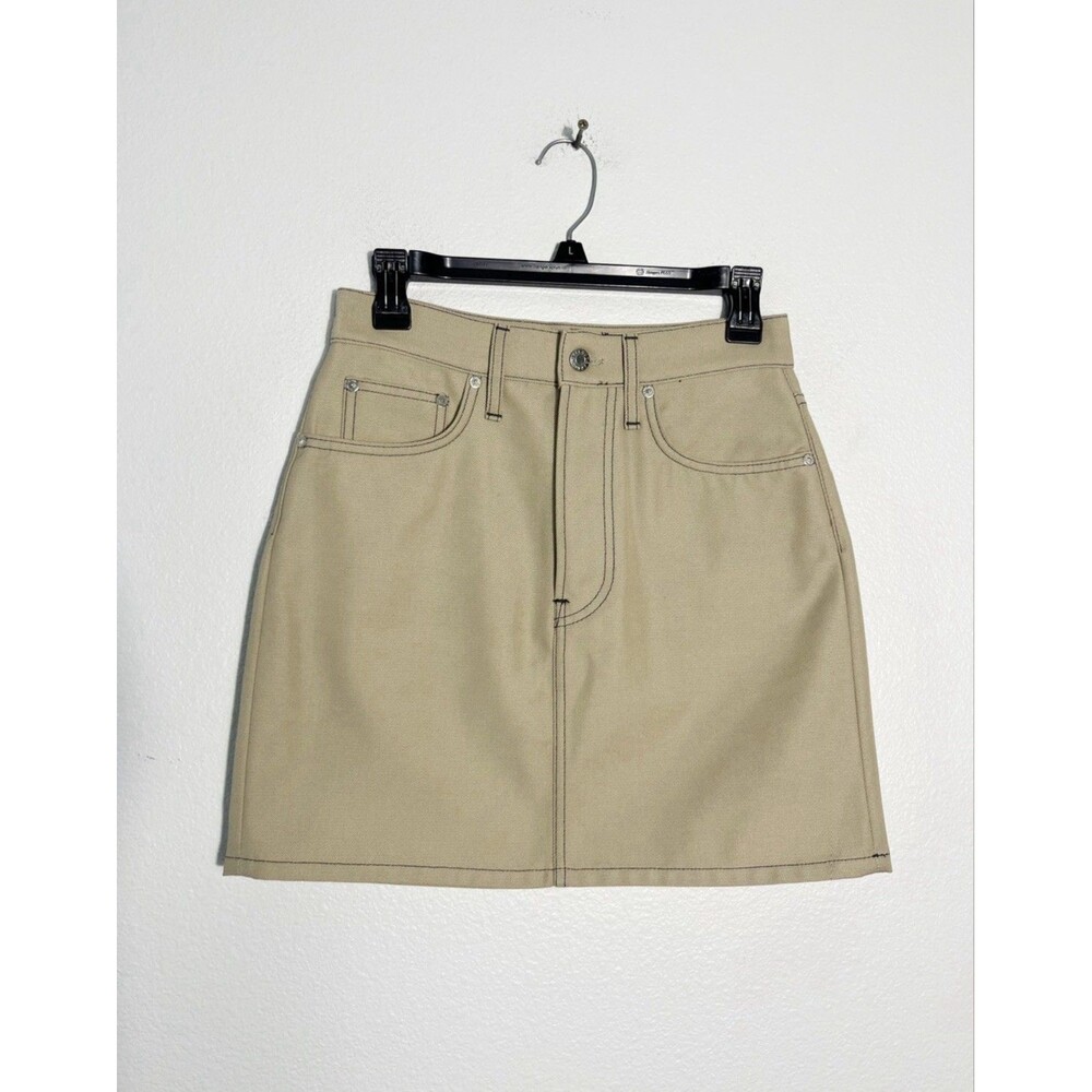 NEW Helmut Lang Hi Femme Mini Skirt In Tufa Size 27 Feminine $360